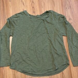 Old Navy Olive Green Long Sleeve Tee